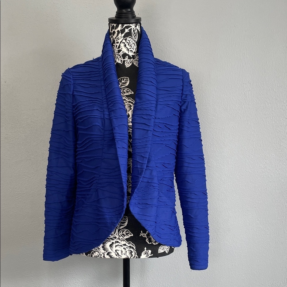 Chico's Royal Blue Textured Blazer